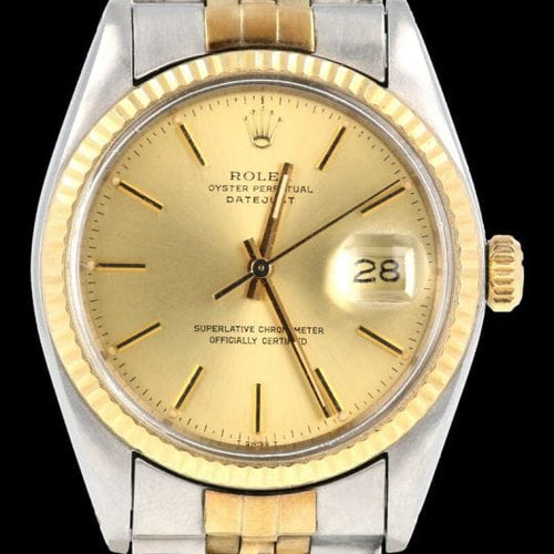 Montre Rolex Datejust - Montre 36 mm en or jaune et acier 58 Facettes MT44334