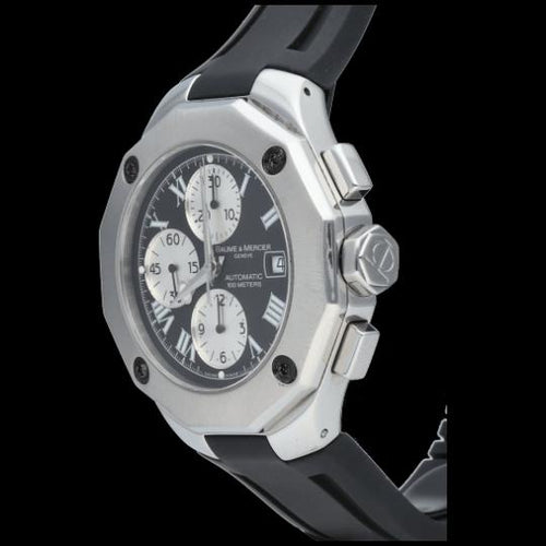 Montre Baume & Mercier Riviera XL - Montre chronographe automatique acier 43 mm 58 Facettes MT44341
