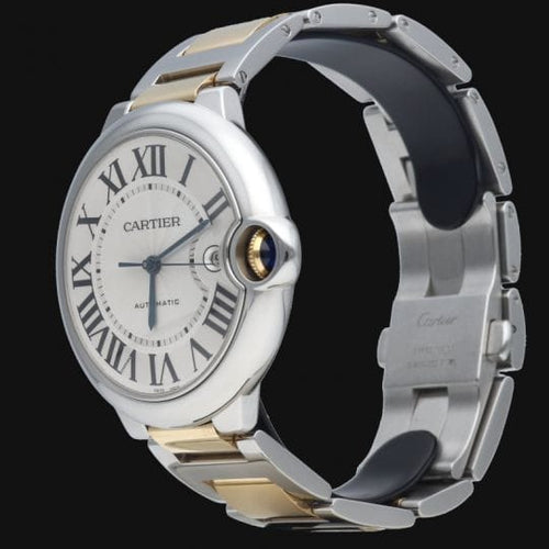 Montre Cartier Ballon Bleu - Montre femme automatique 42 mm or jaune et acier 58 Facettes MT42920
