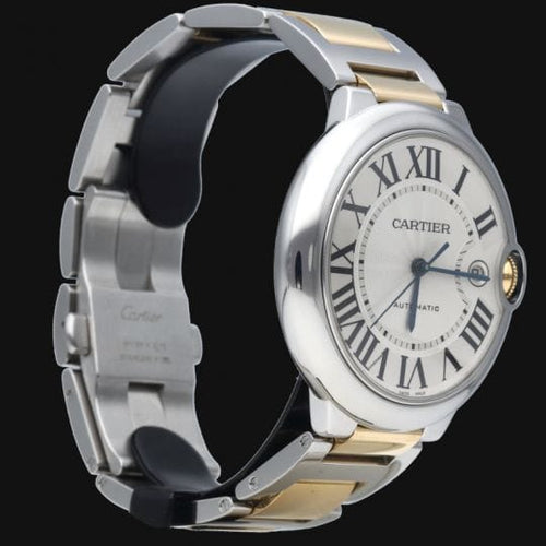 Montre Cartier Ballon Bleu - Montre femme automatique 42 mm or jaune et acier 58 Facettes MT42920