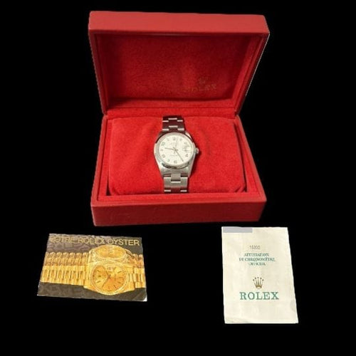 Montre Rolex Date - Montre 34 mm en acier 58 Facettes MT44098