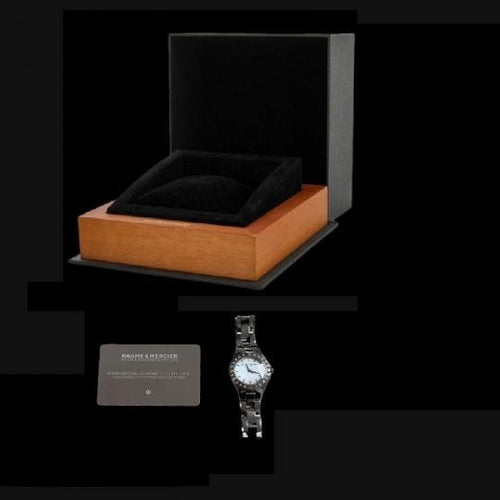 Montre Baume & Mercier Linea - Montre femme en acier avec diamants 58 Facettes MT44343