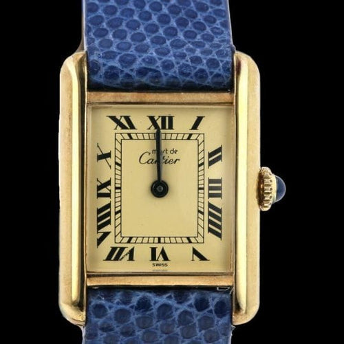 Montre Cartier Tank Vermeil - Montre femme à mouvement manuel 58 Facettes MT44882