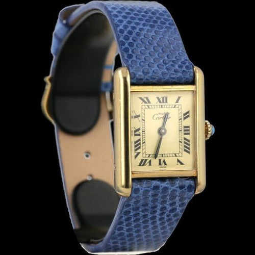 Montre Cartier Tank Vermeil - Montre femme à mouvement manuel 58 Facettes MT44882