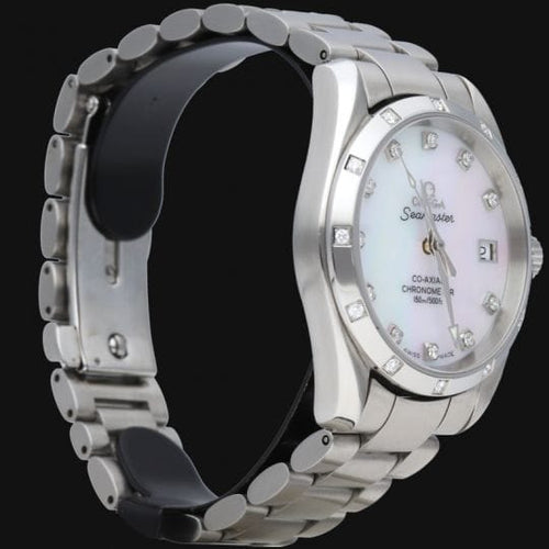 Montre Omega Seamaster Aqua Terra - Montre femme 36 mm en acier avec diamants 58 Facettes MT44825