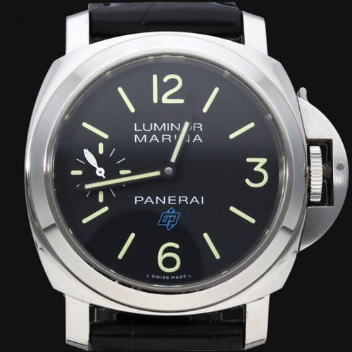 Montre Panerai Luminor Marina Logo - Montre homme 44 mm en acier 58 Facettes MT44612