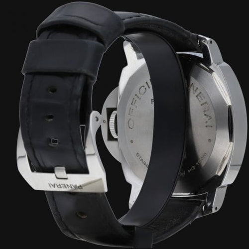 Montre Panerai Luminor Marina Logo - Montre homme 44 mm en acier 58 Facettes MT44612