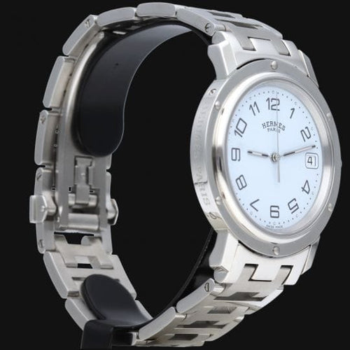 Montre Hermès Clipper - Montre femme en acier, quartz 36 mm 58 Facettes MT44637