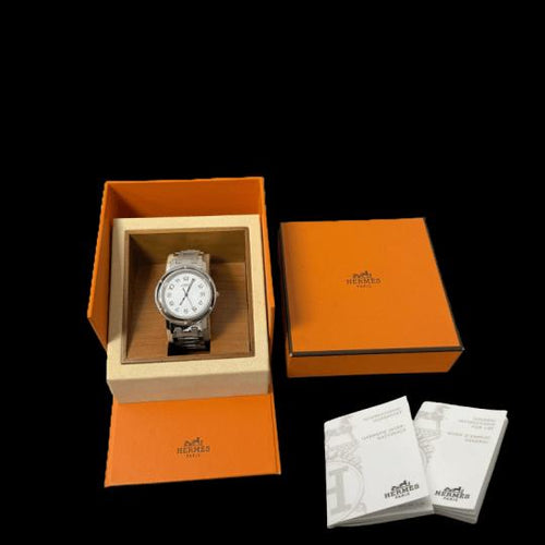 Montre Hermès Clipper - Montre femme en acier, quartz 36 mm 58 Facettes MT44637