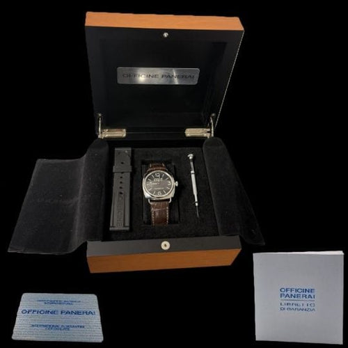 Montre Panerai Radiomir Black Seal - Montre homme automatique en acier 45 mm 58 Facettes MT44591