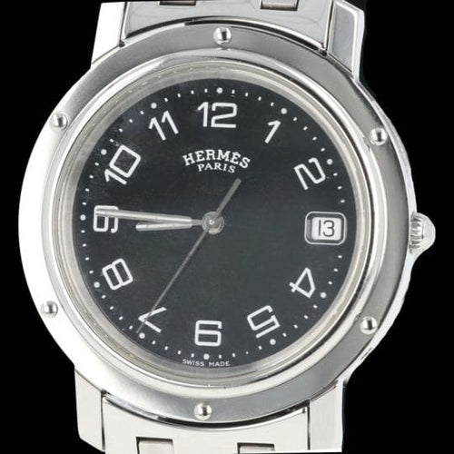 Montre Hermès Clipper - Montre femme à quartz en acier 58 Facettes MT44639
