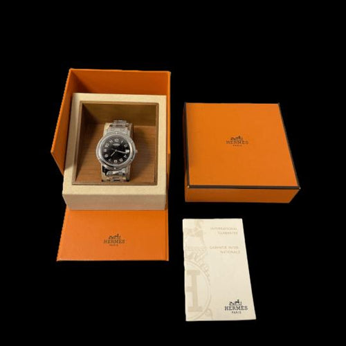 Montre Hermès Clipper - Montre femme à quartz en acier 58 Facettes MT44639