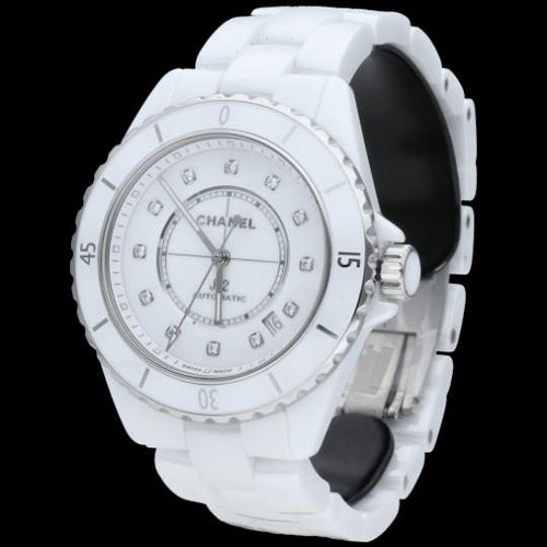 Montre Chanel J-12 Calibre 12.1 - Montre femme en céramique blanche 38 mm 58 Facettes MT44827
