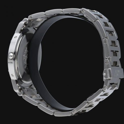 Montre Hermès Clipper - Montre femme en acier, cadran noir 58 Facettes MT44628