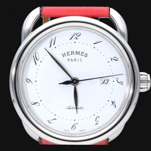 Montre Hermès Arceau - Montre automatique en acier, 32 x 32 mm 58 Facettes MT44619