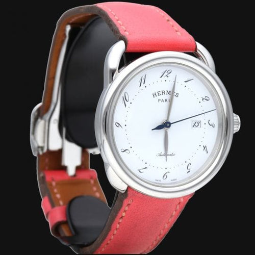 Montre Hermès Arceau - Montre automatique en acier, 32 x 32 mm 58 Facettes MT44619
