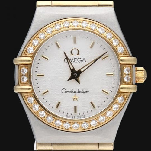 Montre Omega Constellation Mini - Montre femme en or jaune 18 K et acier 58 Facettes MT44491