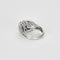 Bague 46 Bague dôme en or blanc 18 carats et diamants 58 Facettes 250016
