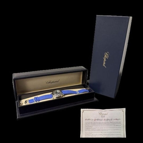 Montre Chopard Happy Sport - Montre femme Dolphin Diamond en acier 58 Facettes MT39686