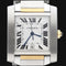 Montre Cartier Tank Française - Montre GM en or jaune et acier 58 Facettes MT43986
