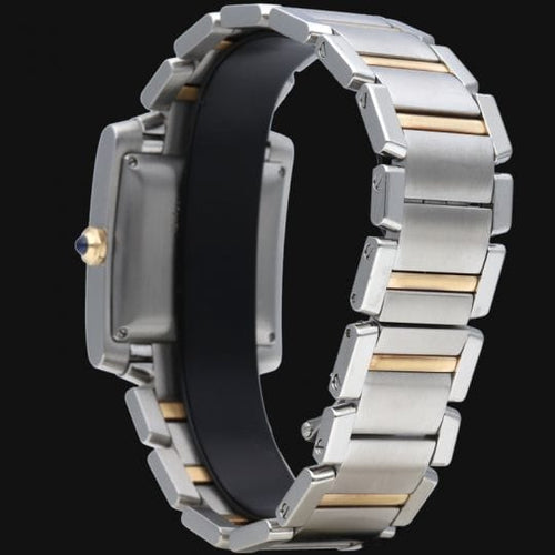 Montre Cartier Tank Française - Montre GM en or jaune et acier 58 Facettes MT43986