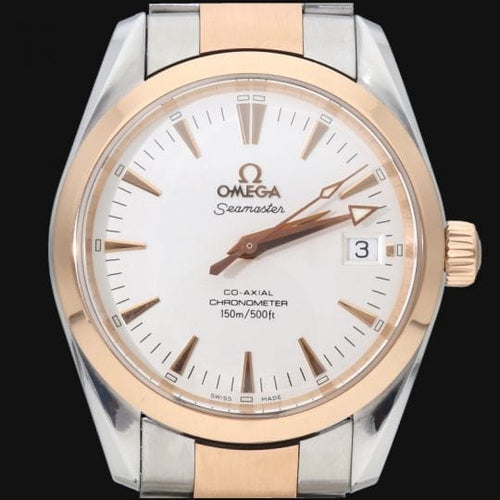 Montre Omega Seamaster Aqua Terra Co-Axial - Montre femme 36 mm or rose et acier 58 Facettes MT41620