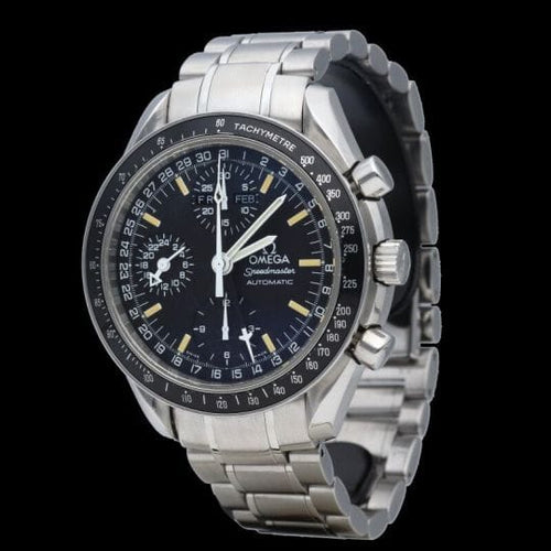Montre Omega Speedmaster - Montre Day-Date chronographe en acier 58 Facettes MT43731