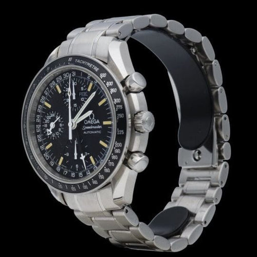 Montre Omega Speedmaster - Montre Day-Date chronographe en acier 58 Facettes MT43731