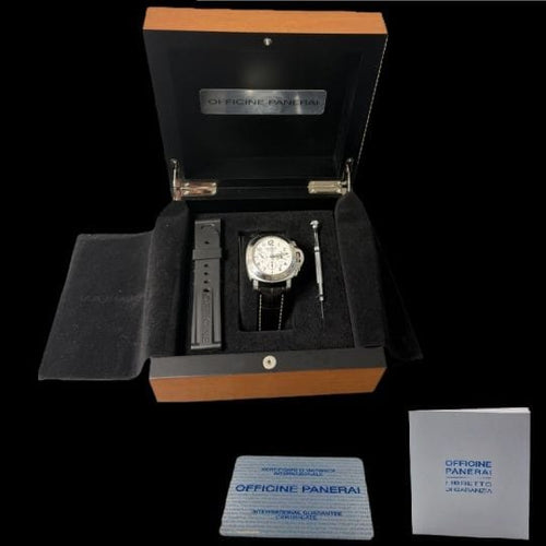 Montre Panerai Luminor Chrono Daylight - Montre automatique homme acier 44 mm 58 Facettes MT44829