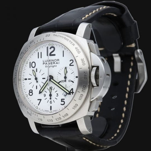 Montre Panerai Luminor Chrono Daylight - Montre automatique homme acier 44 mm 58 Facettes MT44829