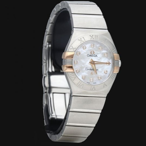 Montre Omega Constellation - Montre femme 24 mm en or rose et acier 58 Facettes MT44815