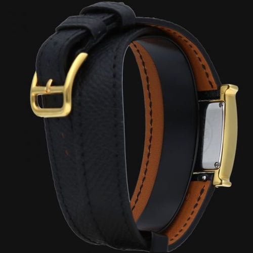 Montre Hermès Heure H - Montre femme quartz en plaqué or 58 Facettes MT43498