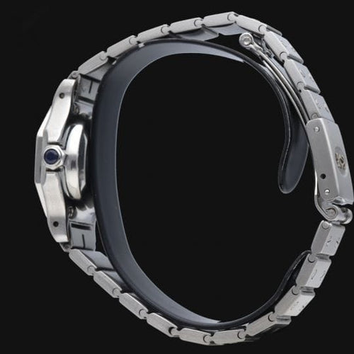 Montre Cartier Santos - Montre ronde automatique en acier 26 mm 58 Facettes MT44381