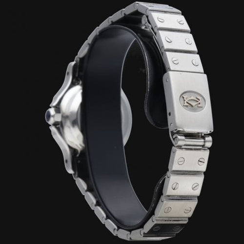 Montre Cartier Santos - Montre ronde automatique en acier 26 mm 58 Facettes MT44381