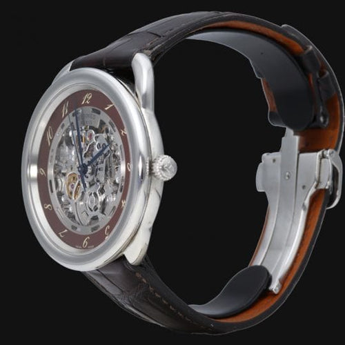 Montre Hermès Arceau - Montre Skeleton automatique 41 mm acier 58 Facettes MT44620