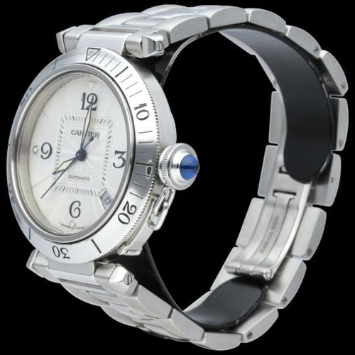 Montre Cartier Pasha - Montre automatique 38 mm en acier 58 Facettes MT44376