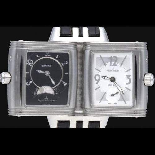 Montre Jaeger-LeCoultre Gran Sport Reverso Duetto - Montre acier 58 Facettes MT44750