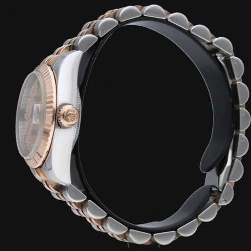 Montre Rolex Lady-Datejust 26 - Montre Oyster Perpetual en or rose et acier 58 Facettes MT42670