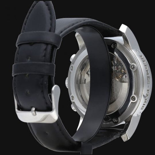 Montre Hermès Clipper - Montre chronographe automatique en acier 58 Facettes MT44640