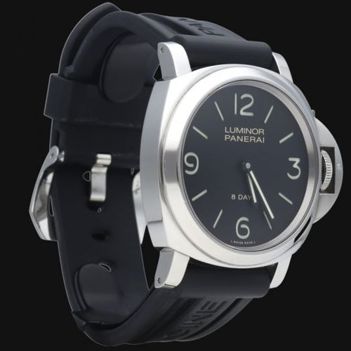 Montre Panerai Luminor Base 8 Days - Montre homme en acier 44 mm 58 Facettes MT44607