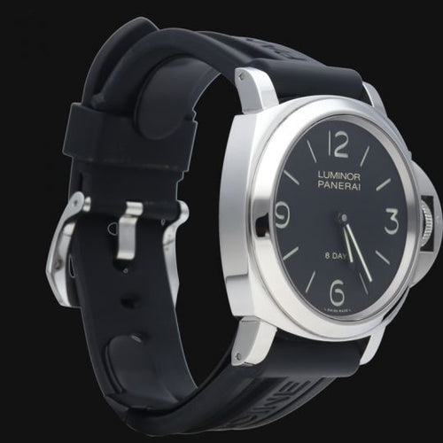 Montre Panerai Luminor Base 8 Days - Montre homme en acier 44 mm 58 Facettes MT44607