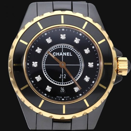Montre Chanel J12 - Montre femme quartz en céramique noire 33 mm 58 Facettes MT44668