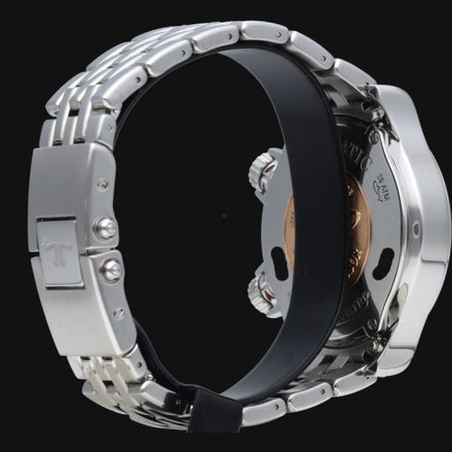 Montre Jaeger-LeCoultre Master Compressor - Montre automatique en acier 37 mm 58 Facettes MT44737