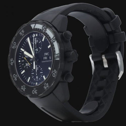 Montre IWC Aquatimer - Montre chronographe Galapagos en acier 58 Facettes MT41060