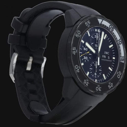 Montre IWC Aquatimer - Montre chronographe Galapagos en acier 58 Facettes MT41060