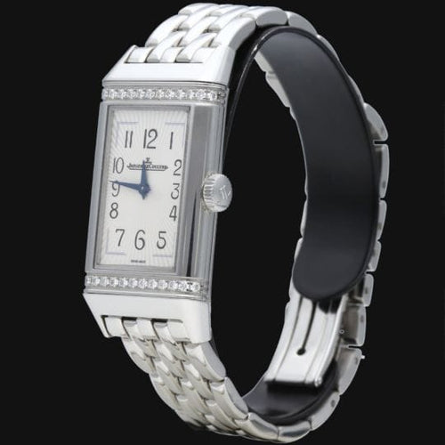 Montre Jaeger-LeCoultre Reverso One Monoface - Montre femme en acier et diamants 58 Facettes MT43036