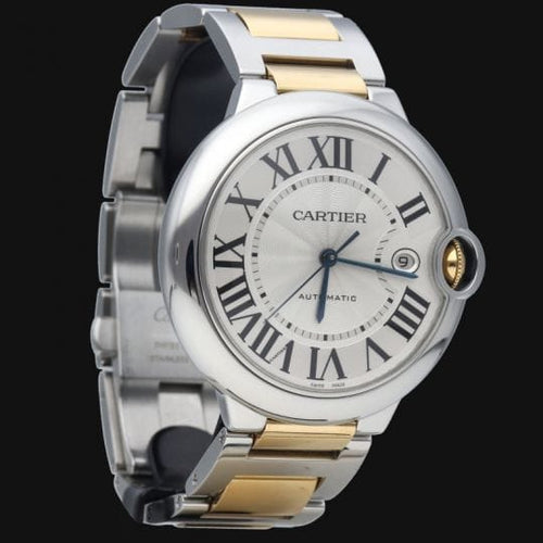 Montre Cartier Ballon Bleu - Montre femme 42 mm en or jaune et acier 58 Facettes MT42948