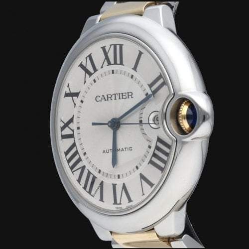 Montre Cartier Ballon Bleu - Montre femme 42 mm en or jaune et acier 58 Facettes MT42948