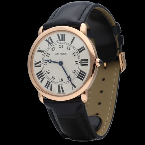 Montre Cartier Ronde Louis de Cartier - Montre homme en or rose 36 mm 58 Facettes MT44445