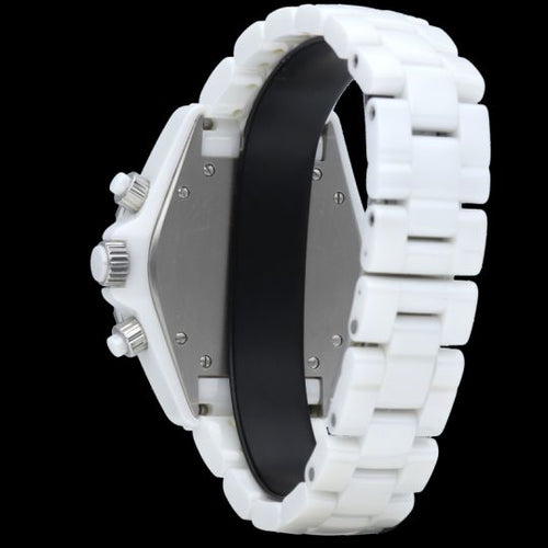 Montre Chanel J12 - Montre chronographe automatique en céramique blanche 58 Facettes MT44647